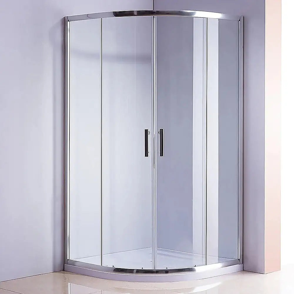 90x90cm Rounded Curved Shower Base in White - Home & Garden > Bathroom Accessories > Shower Accessories