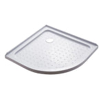 90x90cm Rounded Curved Shower Base in White - Home & Garden > Bathroom Accessories > Shower Accessories