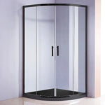 90x90cm Rounded Curved Shower Base in White - Home & Garden > Bathroom Accessories > Shower Accessories