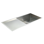 960x450mm Handmade Stainless Steel Undermount / Topmount Kitchen Sink with Waste - Furniture > Bathroom > Sinks