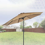 9FT Patio Umbrella Outdoor Garden Table Umbrella with 8 Sturdy Ribs - Home & Garden > Shading