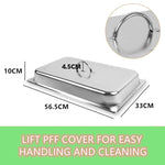 9L Chafing Dish Set Buffet Pan Bain Marie Bow Stainless Steel Food Warmer (3x3L) - Home & Garden > Kitchenware