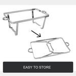9L Chafing Dish Set Buffet Pan Bain Marie Bow Stainless Steel Food Warmer(1*9L) - Home & Garden > Kitchenware