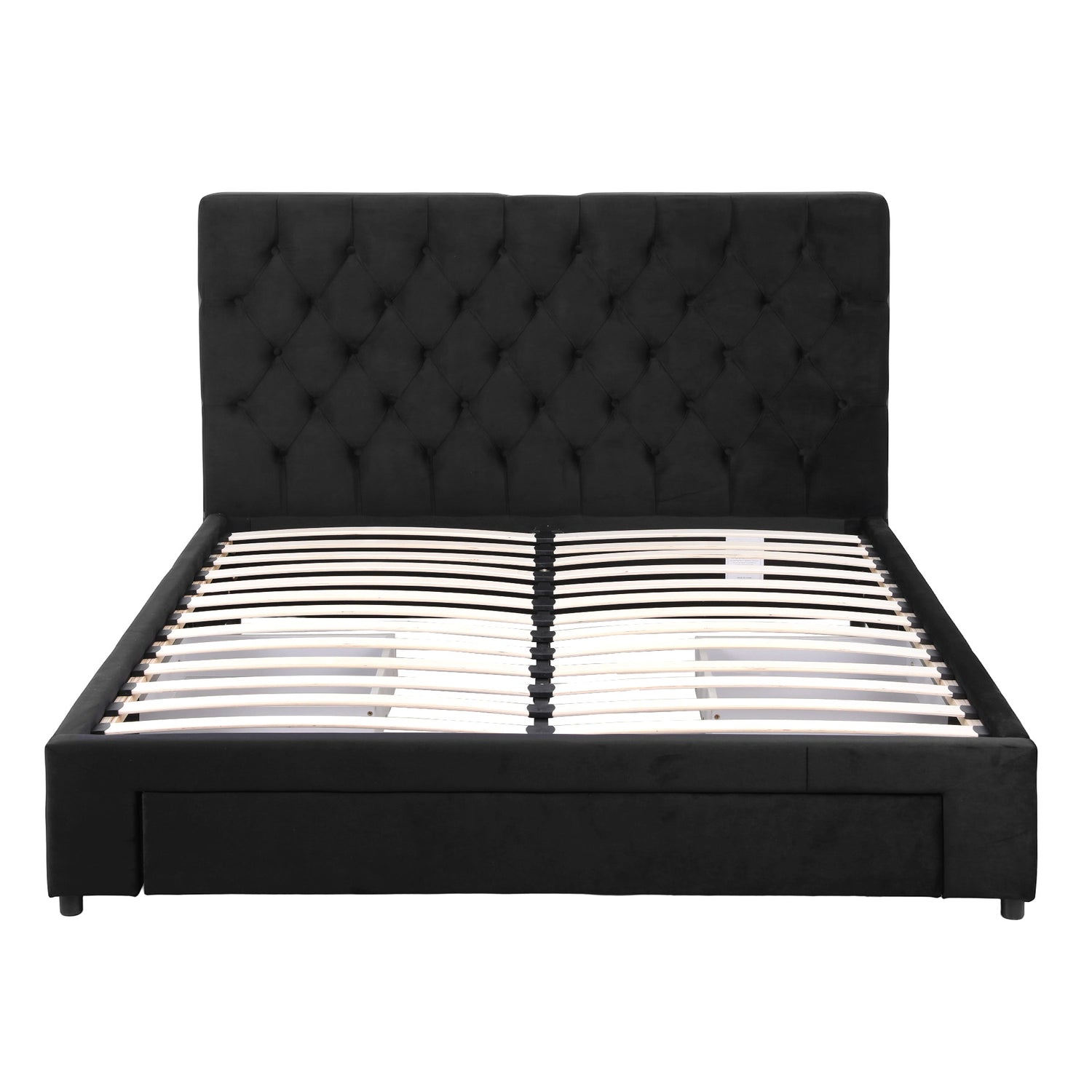 Artiss Queen Bed Frame Storage Charging Station Upholstered 3 Drawers USB Type-C