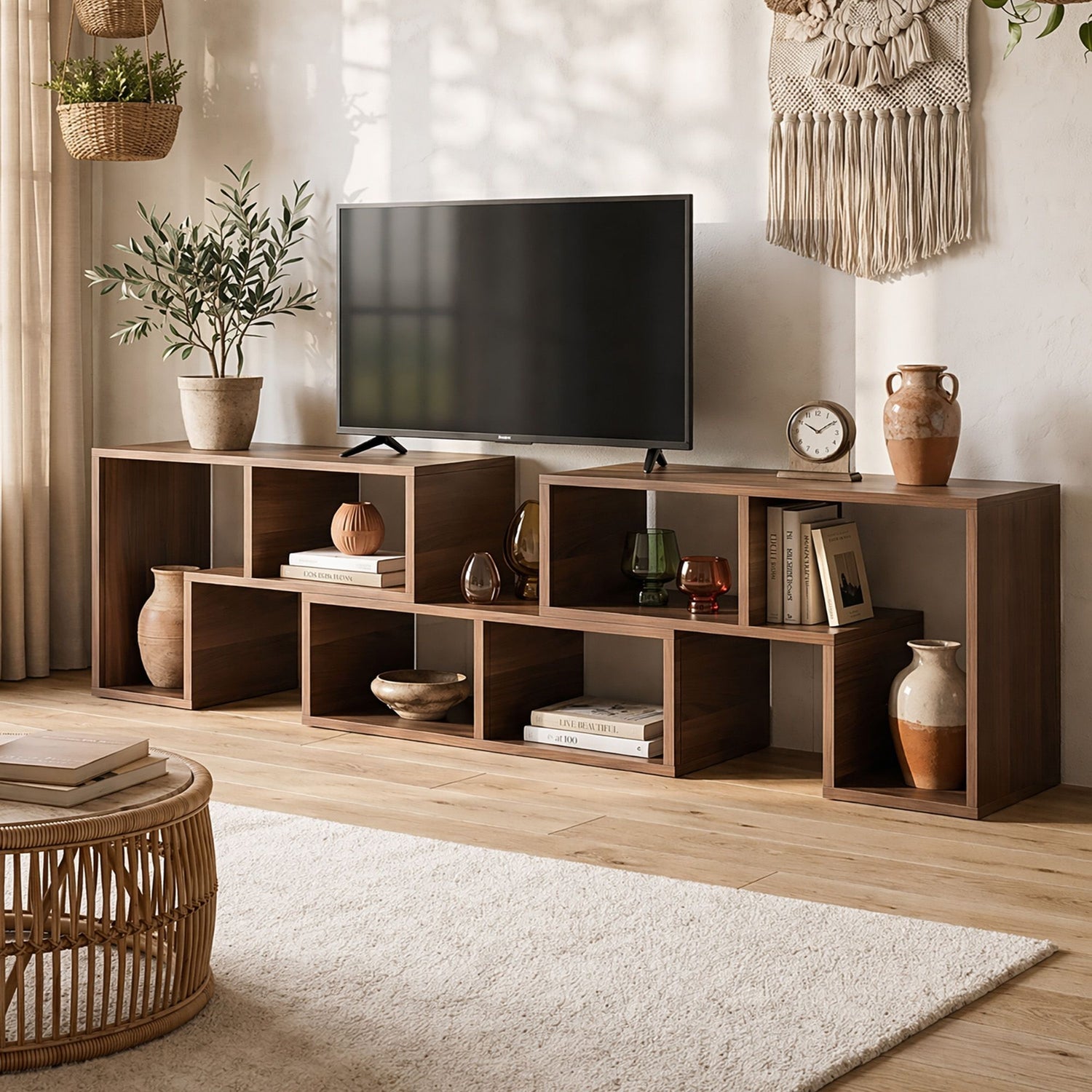 Artiss Modular TV Stand 3 Piece Entertainment Unit Adjustable Bookcase Shelf