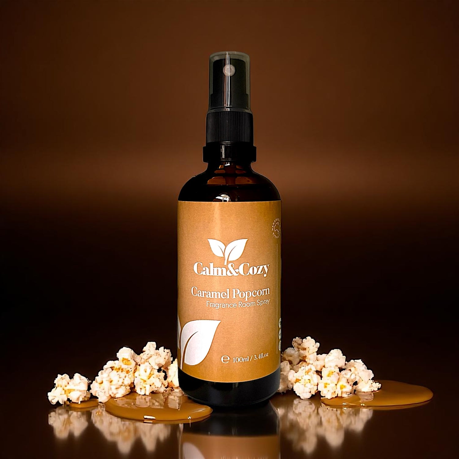 Caramel Popcorn Room Spray – Sweet & Buttery Air Freshener for Home, Linen & Body Comfort