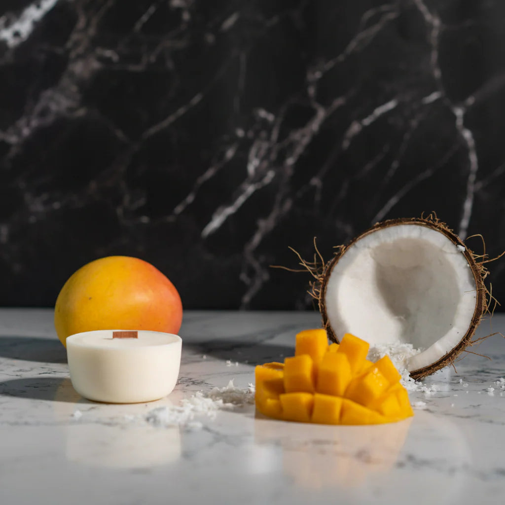 Coconut Mango Sorbet | Soy Candle Refill Pod – Hand Poured in Australia