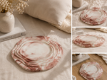 Sunday Tide Coastal Shoreline Plate in Shell Blush