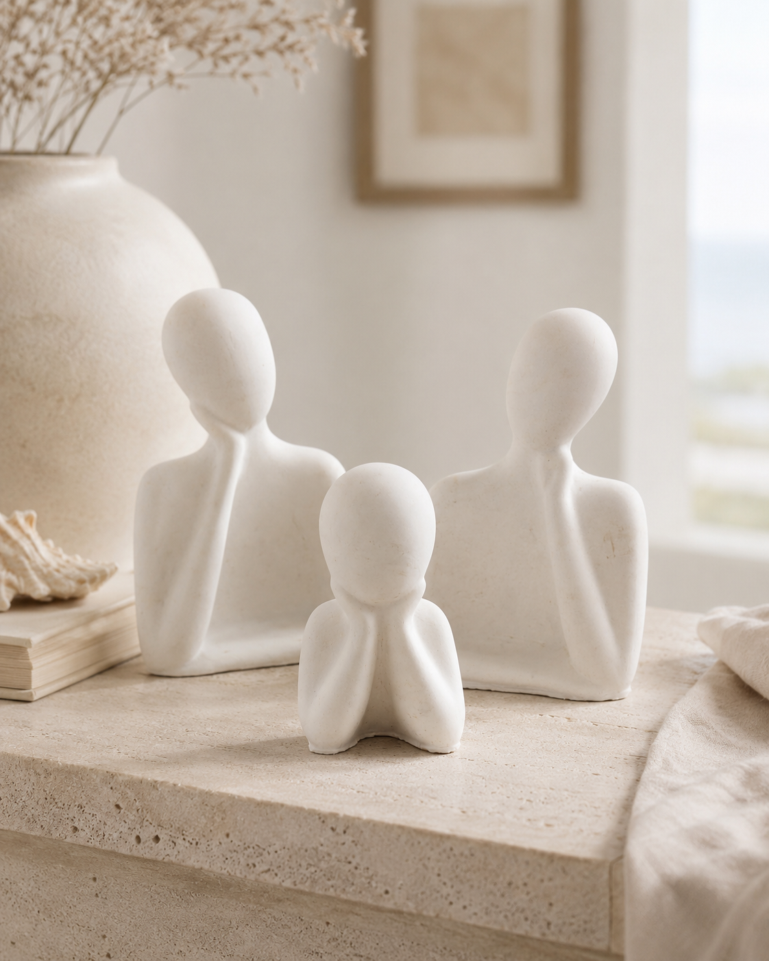 Sunday Tide Coastal Safe Harbour Trio in Coastal Stone