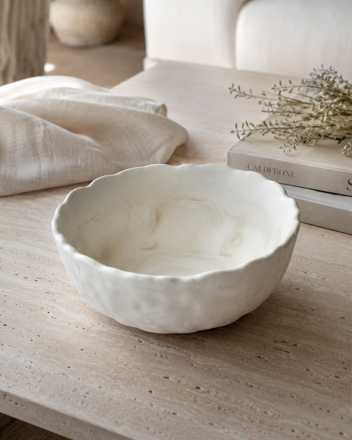 Sunday Tide Coastal Cove Bowl | Handmade Decorative Bowl