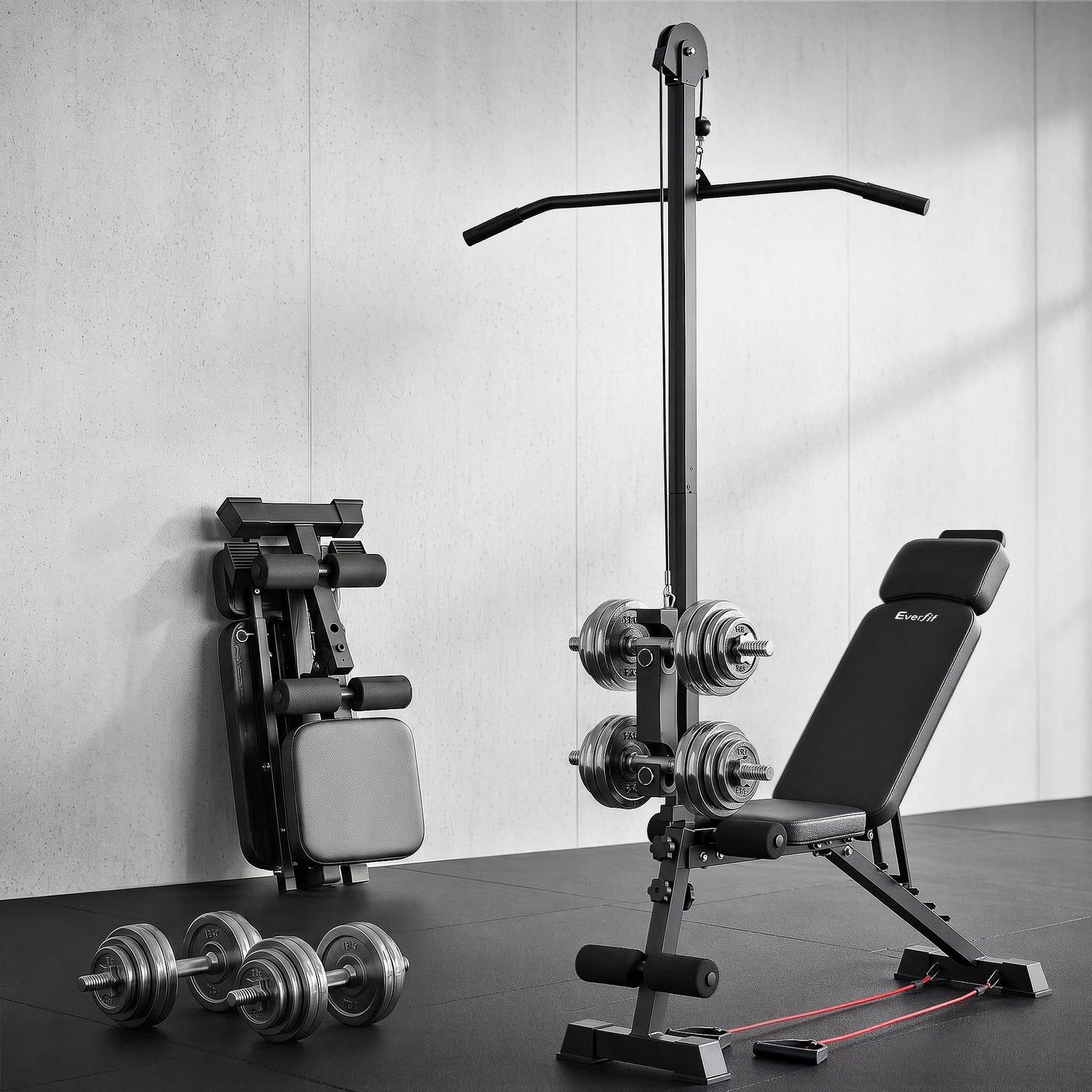Everfit Adjustable Weight Bench Foldable Multi-Function Weight Bench