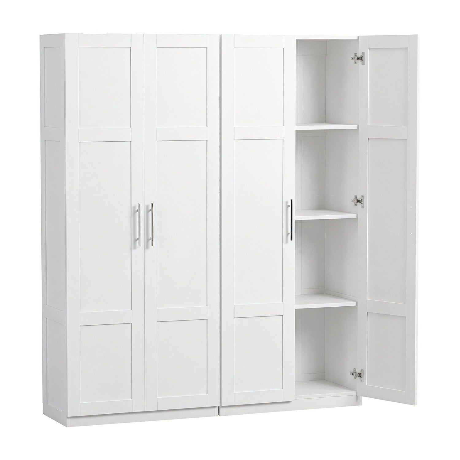 Artiss 2x Buffet Sideboard Cabinet Pantry Hutch Kitchen Storage Organiser White