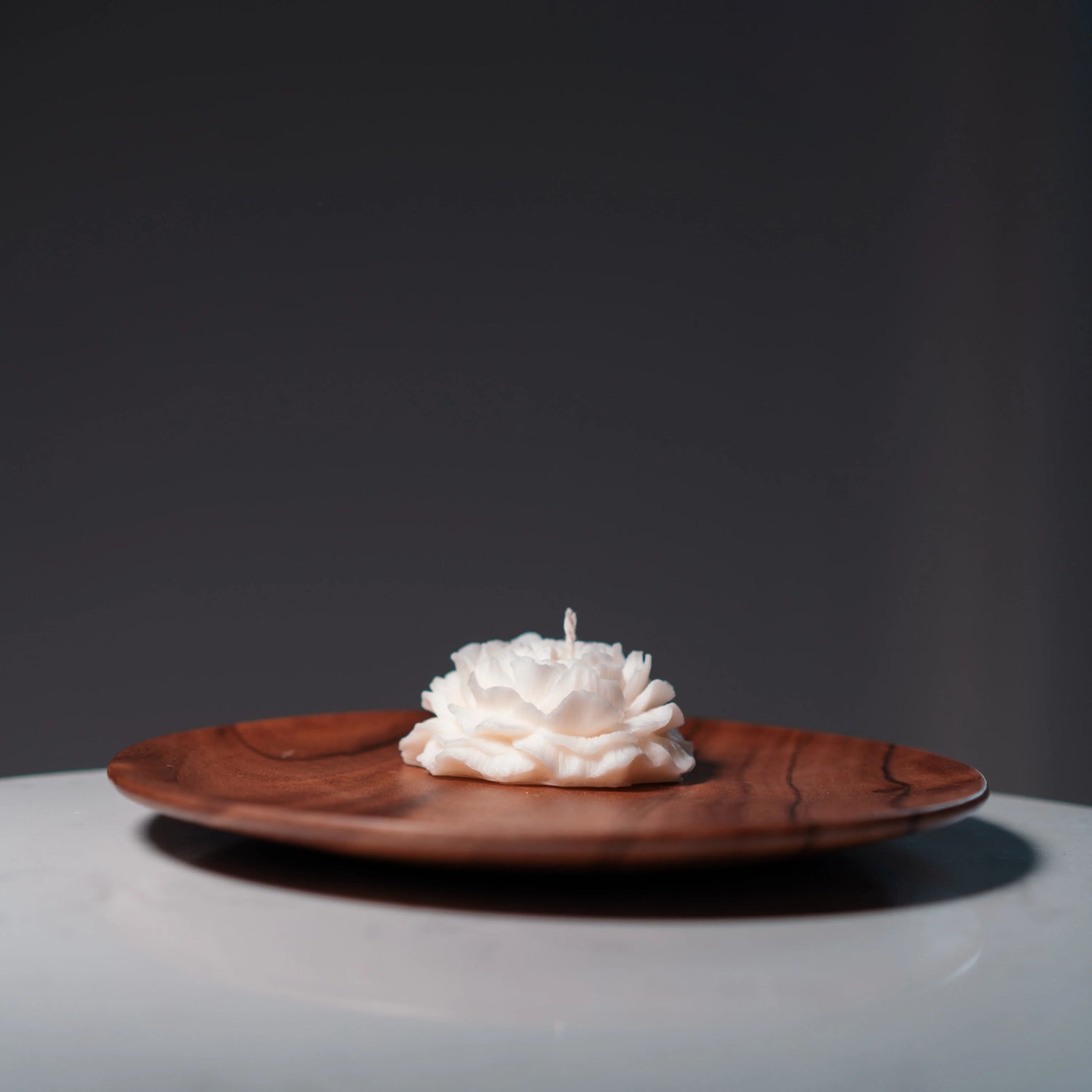 Flower Decorative Candle – Handcrafted Unscented Soy Candle | Minimalist Home Décor