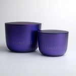 Two blue containers with 'LUNAIRE' branding on a white background