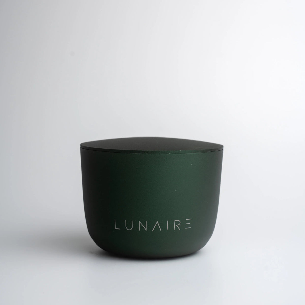 Dark green container with 'LUNAIRE' branding on a white background
