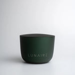 Dark green container with 'LUNAIRE' branding on a white background