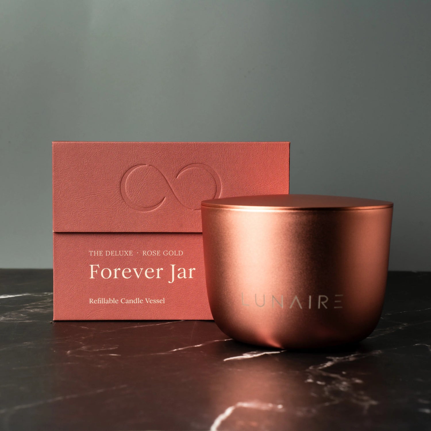 Forever Jar Rose Gold  – Refillable Aluminium Soy Candle | Hand Poured in Australia