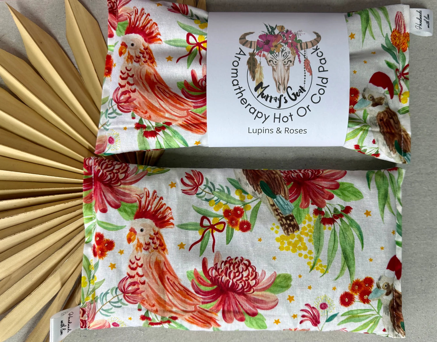 Christmas Aromatherapy Heat Pack – 100% Cotton with Lupins & Botanicals | Handmade in Australia