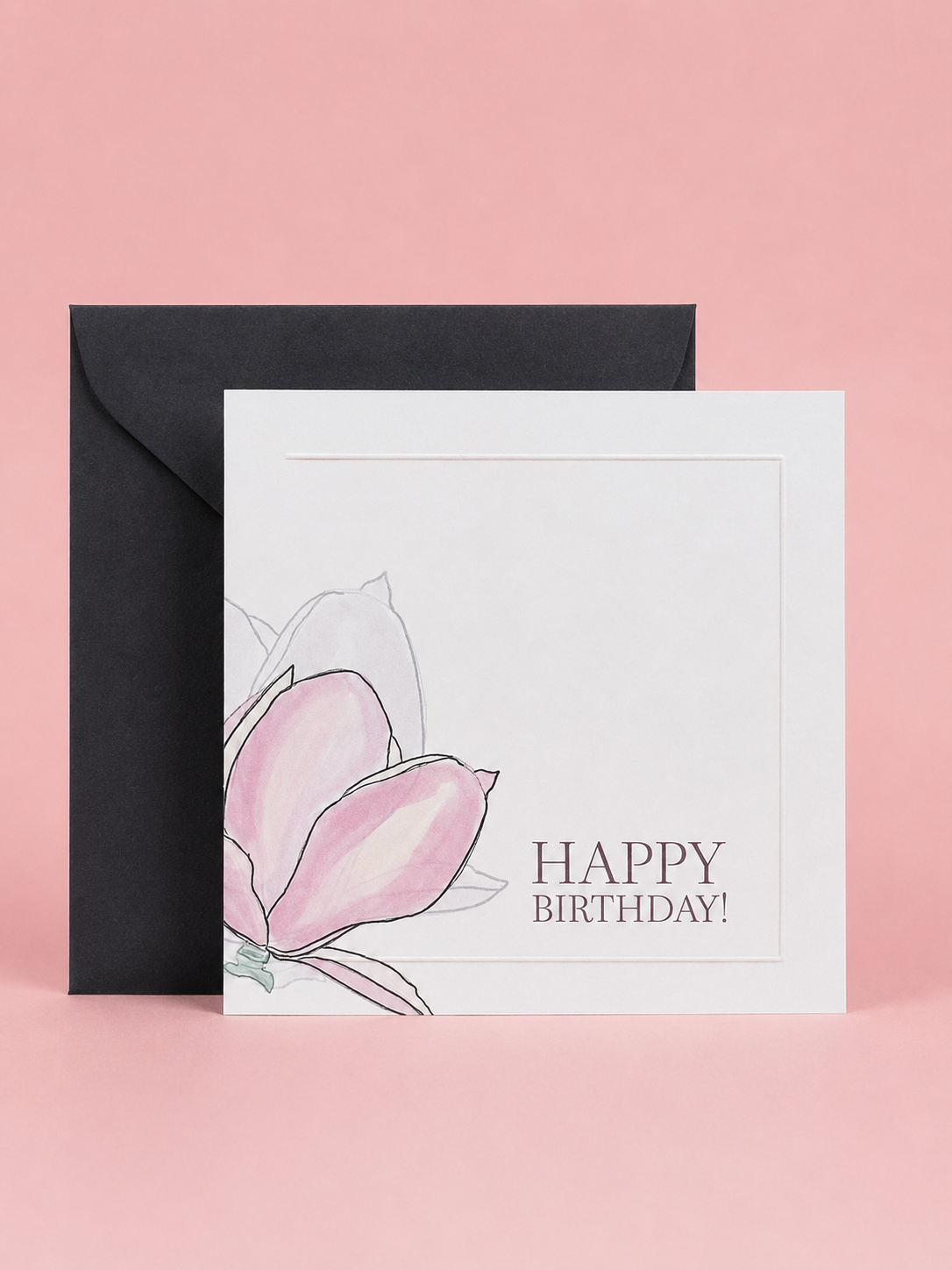 Magnolia Birthday Card