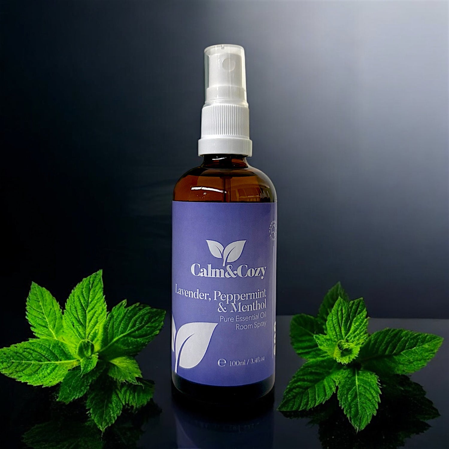 Lavender, Peppermint & Menthol Room Spray – Natural Herbal Mist for Calm, Clarity & Refreshing Energy