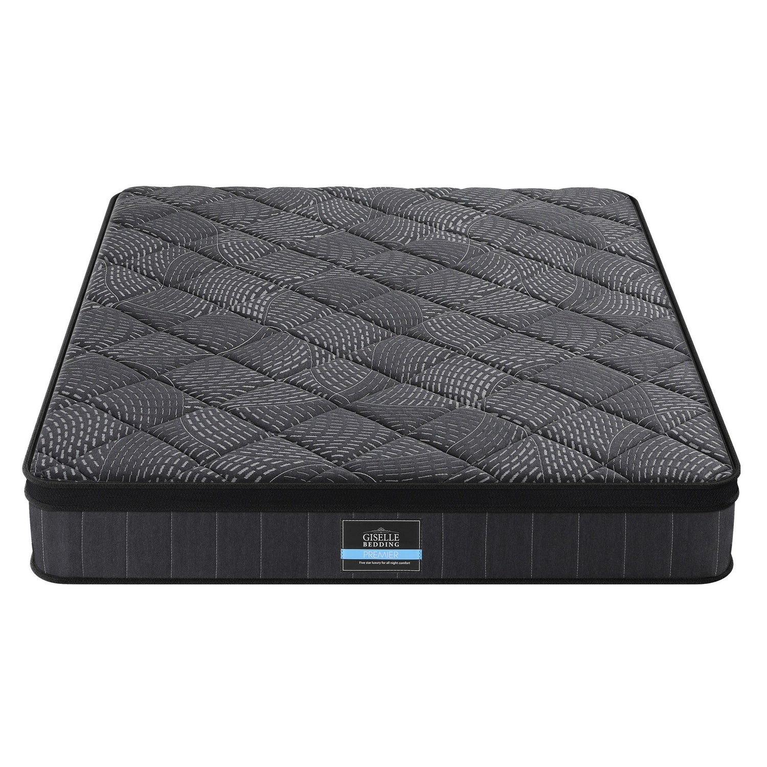 Giselle Bedding Double Mattress 25cm Pocket Spring Latex Euro Top Medium Firm Bed