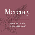 Product label with floral design and text on a maroon background