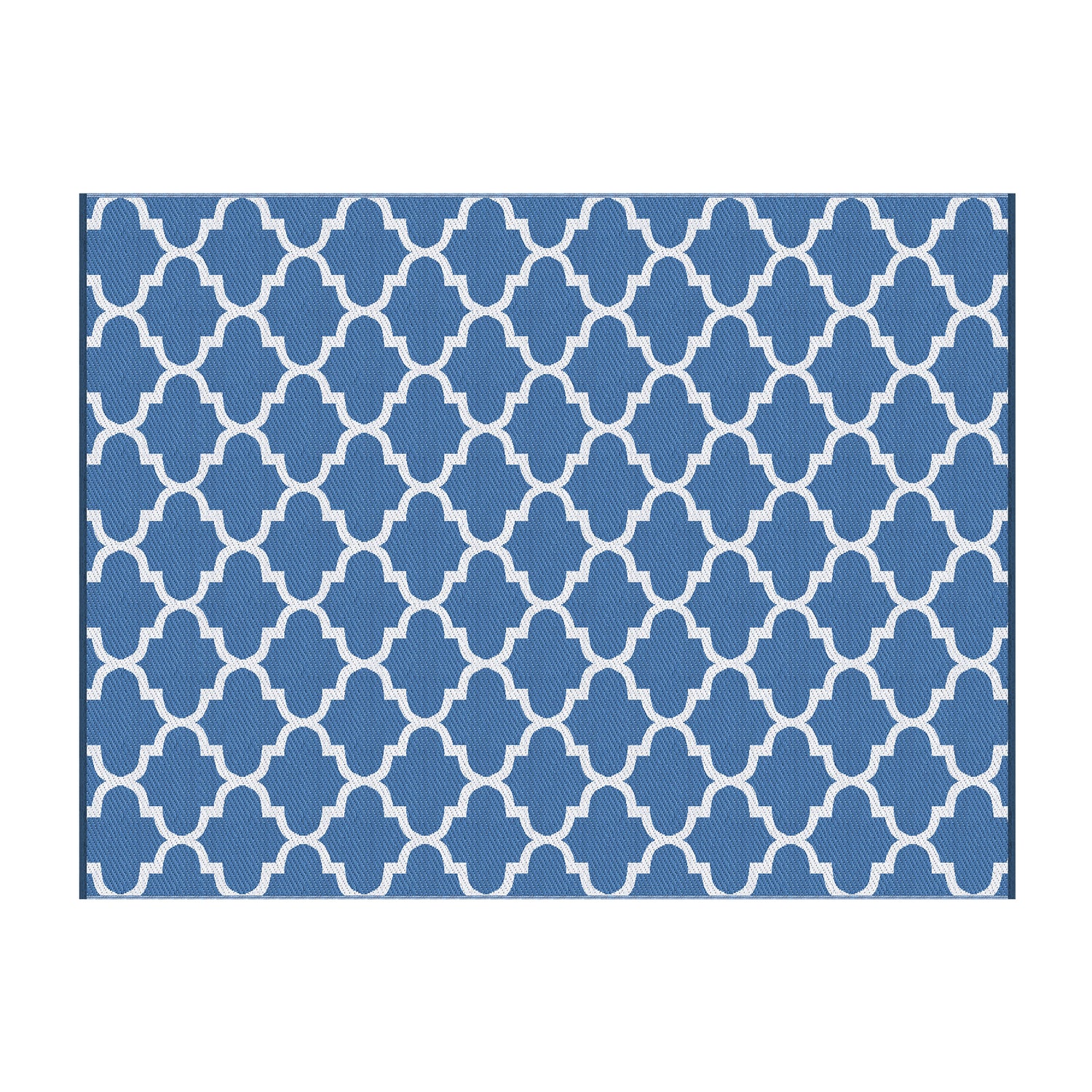 Gardeon Outdoor Rugs 274x366cm Large Carpet Reversible Area Mat PP Dual-Sided Patio Rug Blue