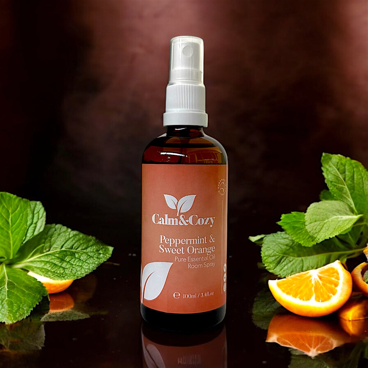 Peppermint & Sweet Orange Room Spray – Natural Citrus-Mint Mist for Energy, Mood & Clarity