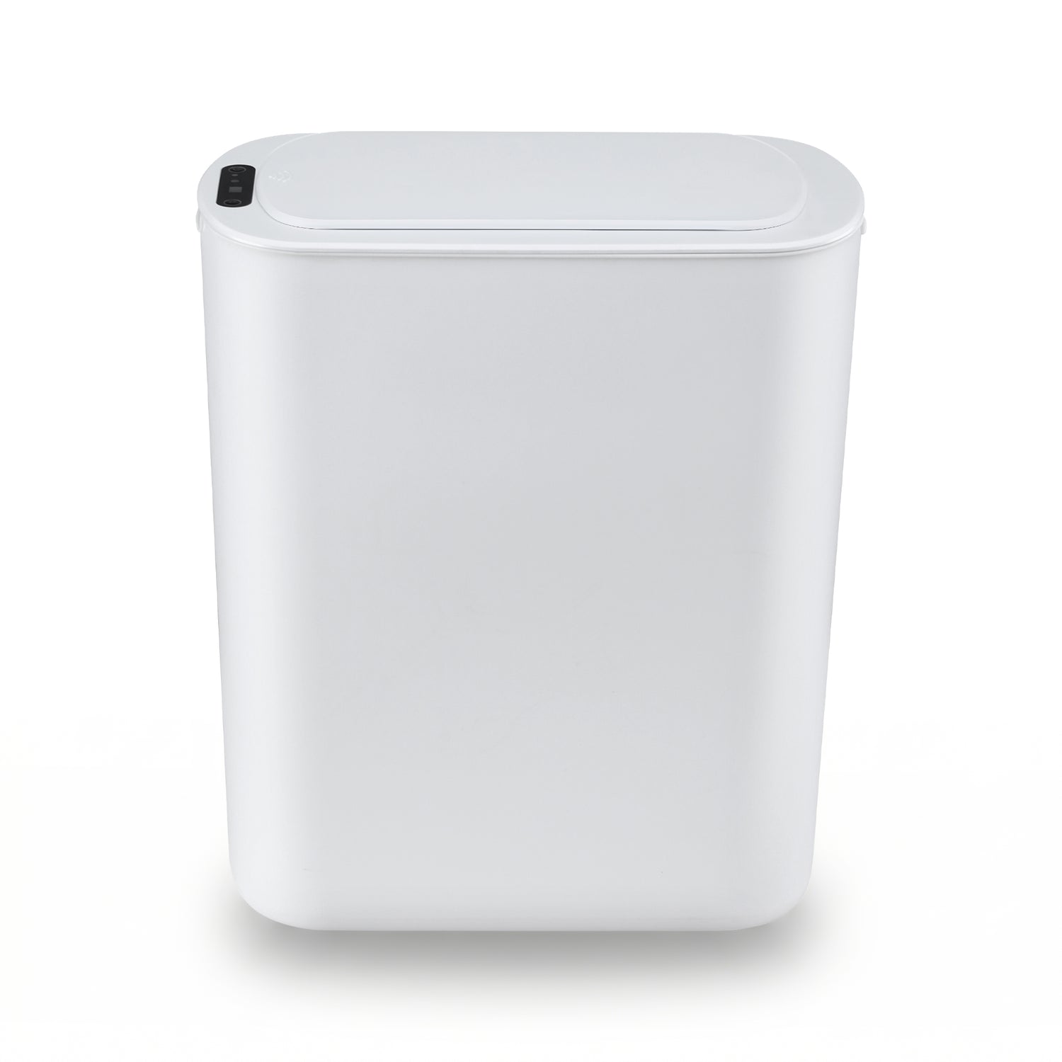 Devanti Automatic Trash Bin with Lid 25L Motion Sensor Kitchen Bin Touchless Garbage Can Plastic Slim Rubbish Bin with Liner Holder for Kitchen, Home, Office, White