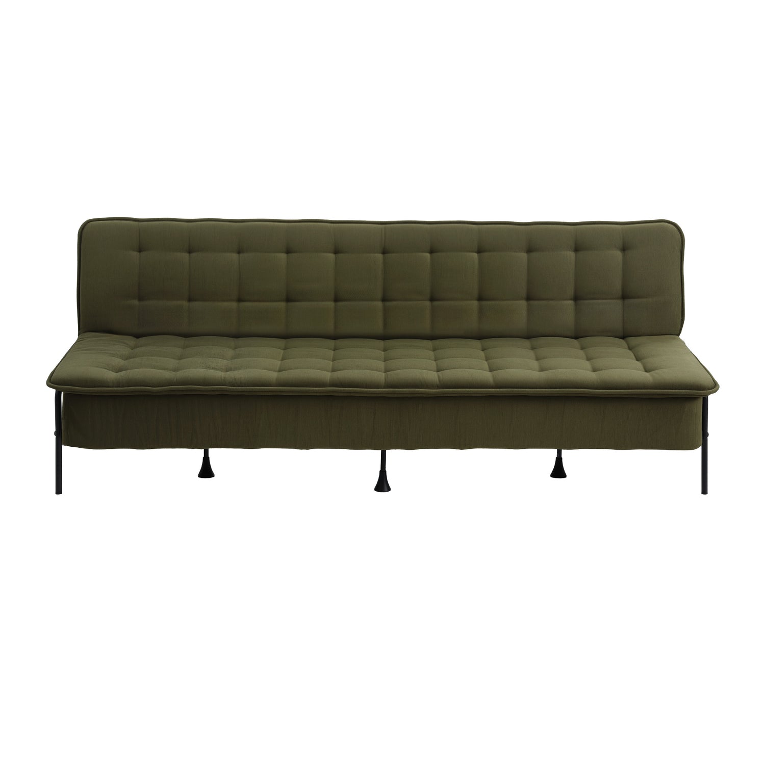 Artiss Sofa Bed, 1.9m 3-Seater Soft Innerspring Adjustable Couch Futon Chair for Apartment Dorm Living Room Bedroom, Green
