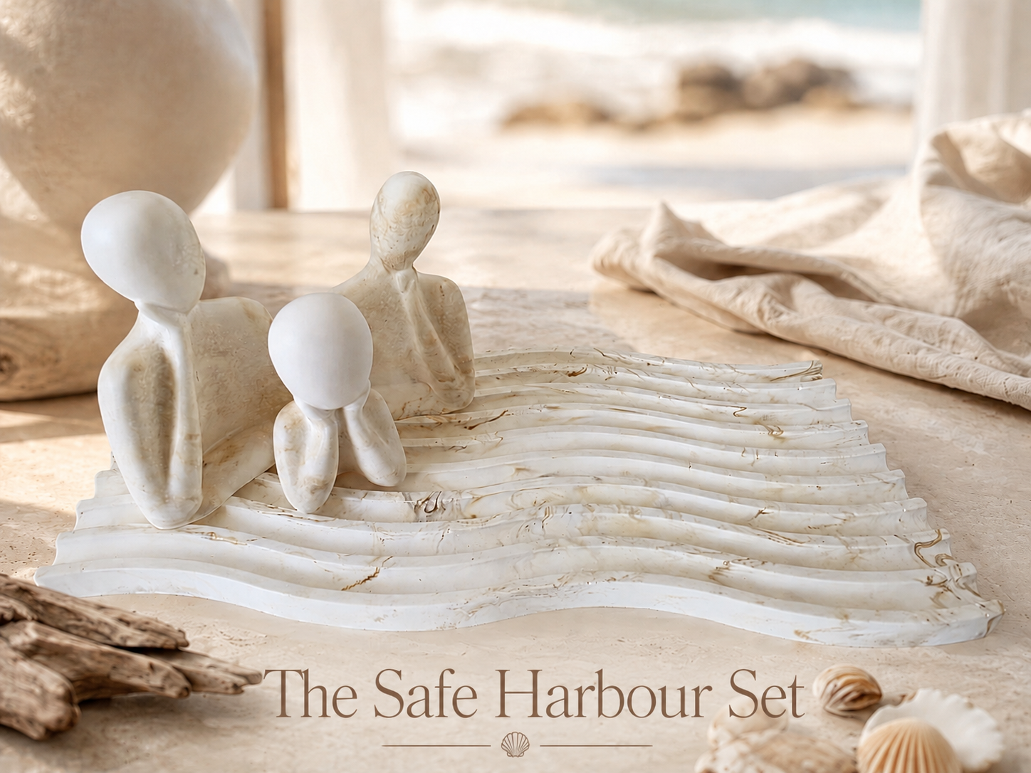 Sunday Tide Coastal Safe Harbour Set | Handmade Coastal Décor