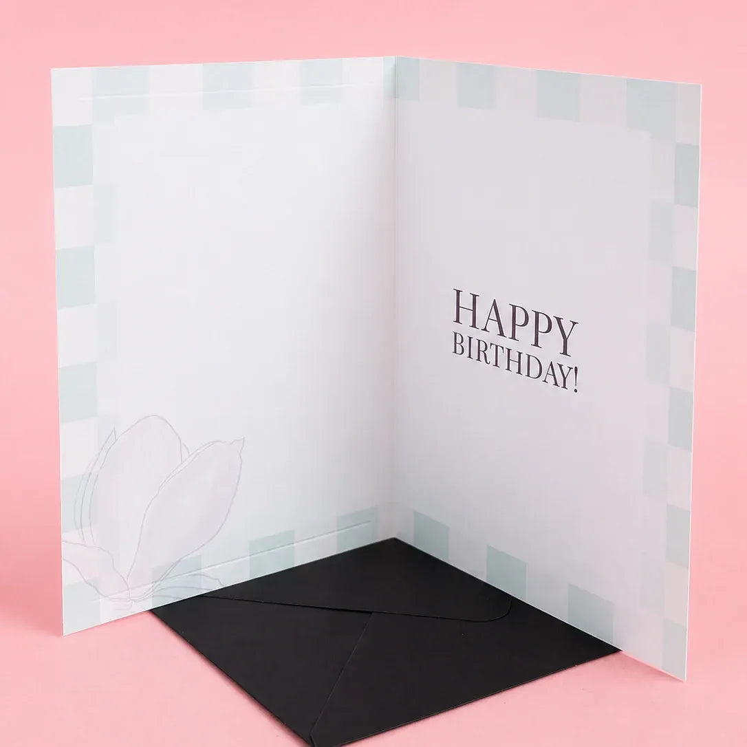 Sage Polka Dot Birthday Card