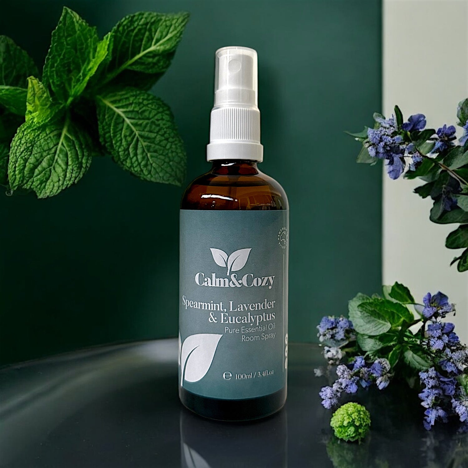 Spearmint, Lavender & Eucalyptus Room Spray – Natural Air Freshener for Calm, Clarity & Daily Wellness
