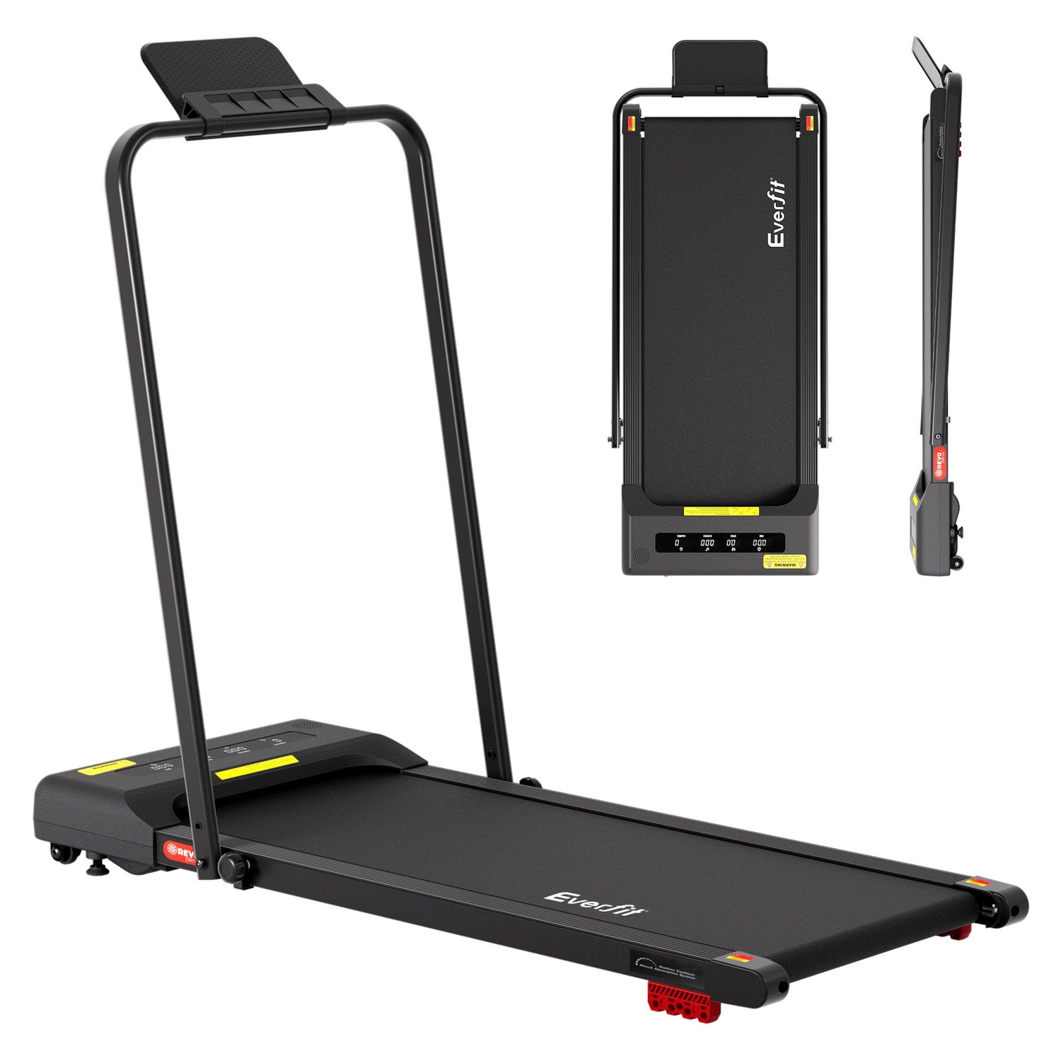 Everfit Treadmill Electric Walking Pad Incline Under Desk 380mm Black