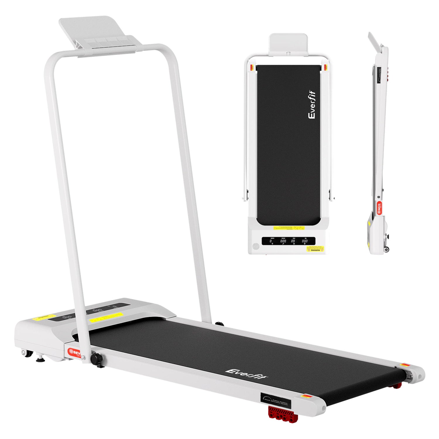 Everfit Treadmill Electric Walking Pad Incline Under Desk 380mm White