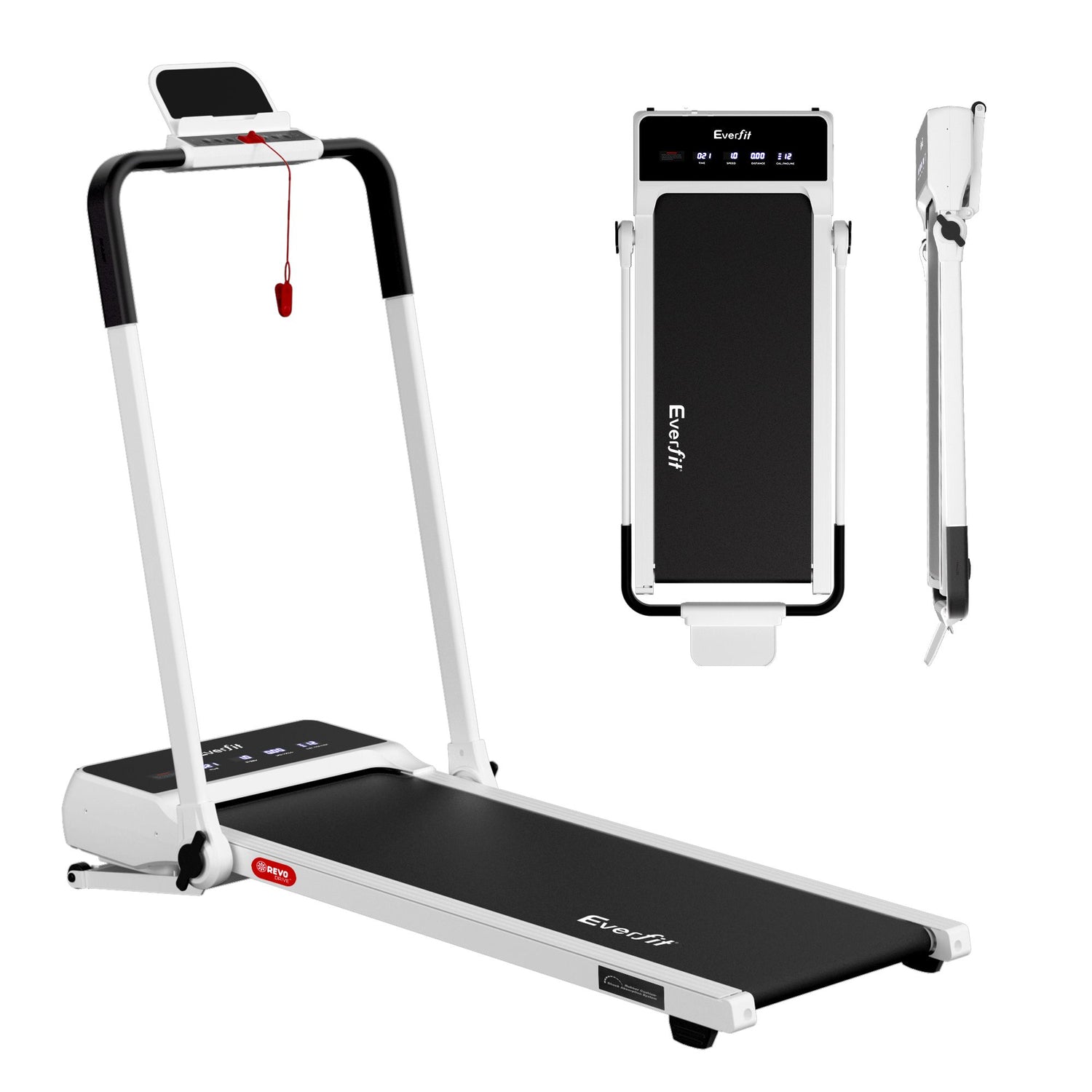 Everfit 3 in 1 Walking Pad Treadmill 20% Auto Incline Under Desk Foldable Treadmills for Home With 40cm Wide Belt White