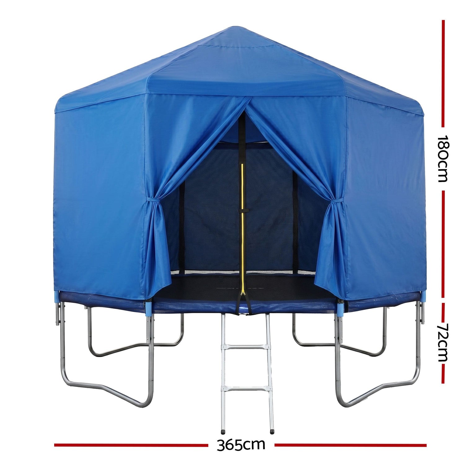 Everfit 12FT Kids Trampoline with Blue Tent Cover Ladder Rebounder Outdoor Toys