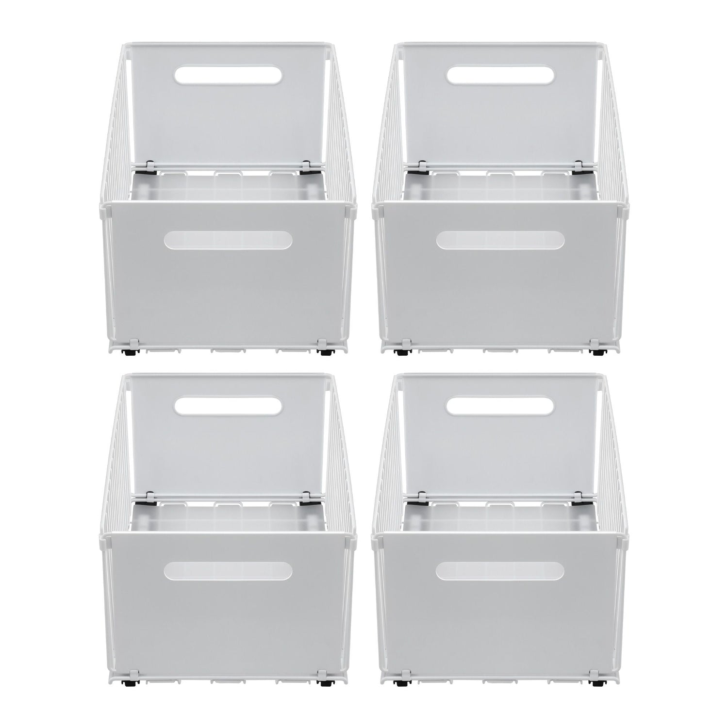Artiss 4 Pack Pull out Drawers for Cabinets Foldable Slide Out Drawers
