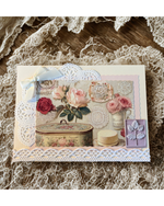 Vintage Victorian Blank Greeting Card – Design A by The Vintage Card Boutique