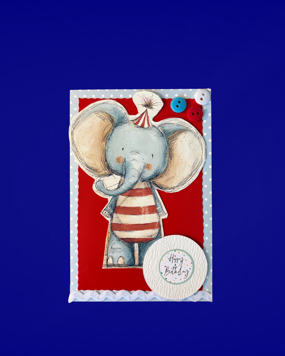 Vintage Circus Birthday Greeting Card – Design B by The Vintage Card Boutique