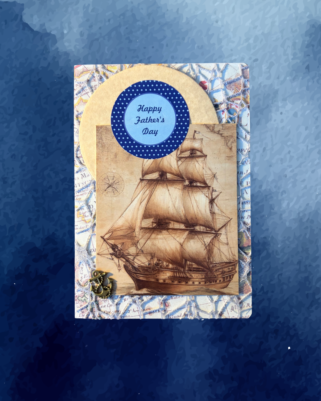 Vintage Maritime Ship Father’s Day Card – Design B by The Vintage Card Boutique