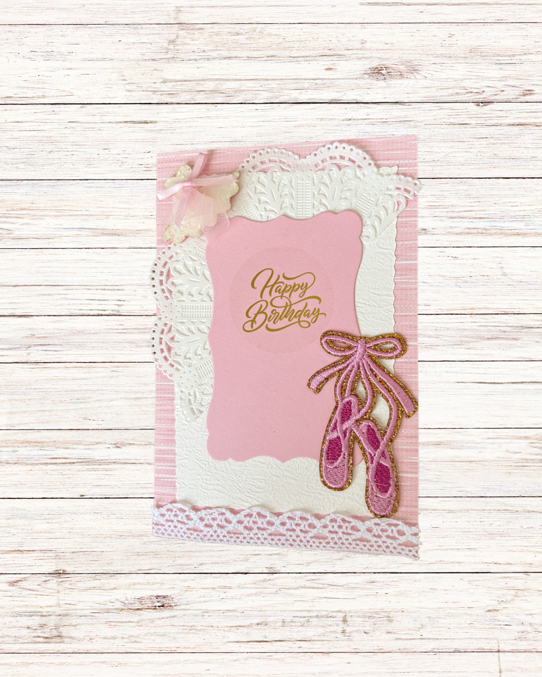 Vintage Ballet Birthday Greeting Card – Design D by The Vintage Card Boutique