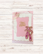 Vintage Ballet Birthday Greeting Card – Design D by The Vintage Card Boutique