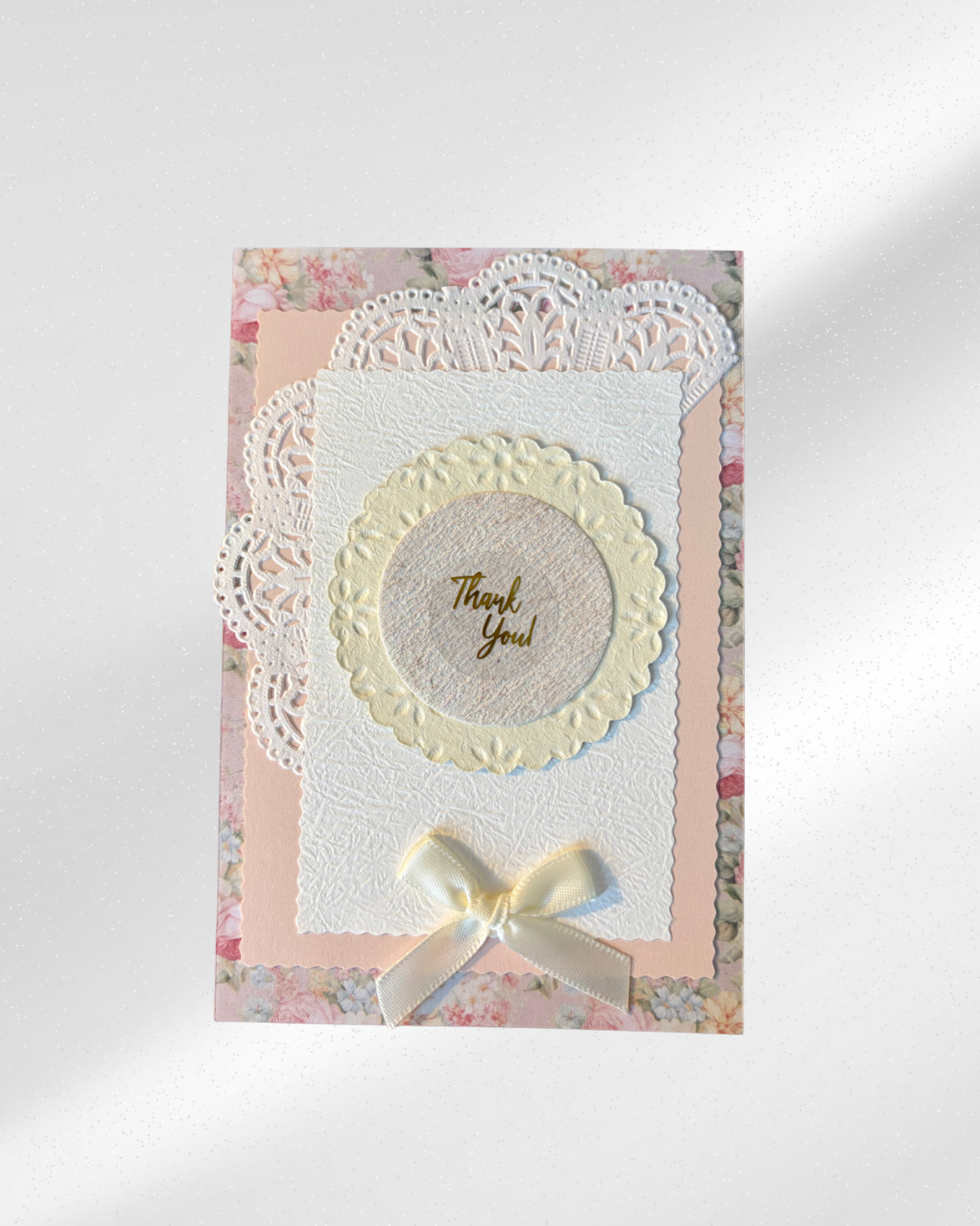 Vintage Thank You Greeting Card – Design A – Style 2 by The Vintage Card Boutique