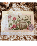 Vintage Victorian Blank Greeting Card – Design C by The Vintage Card Boutique