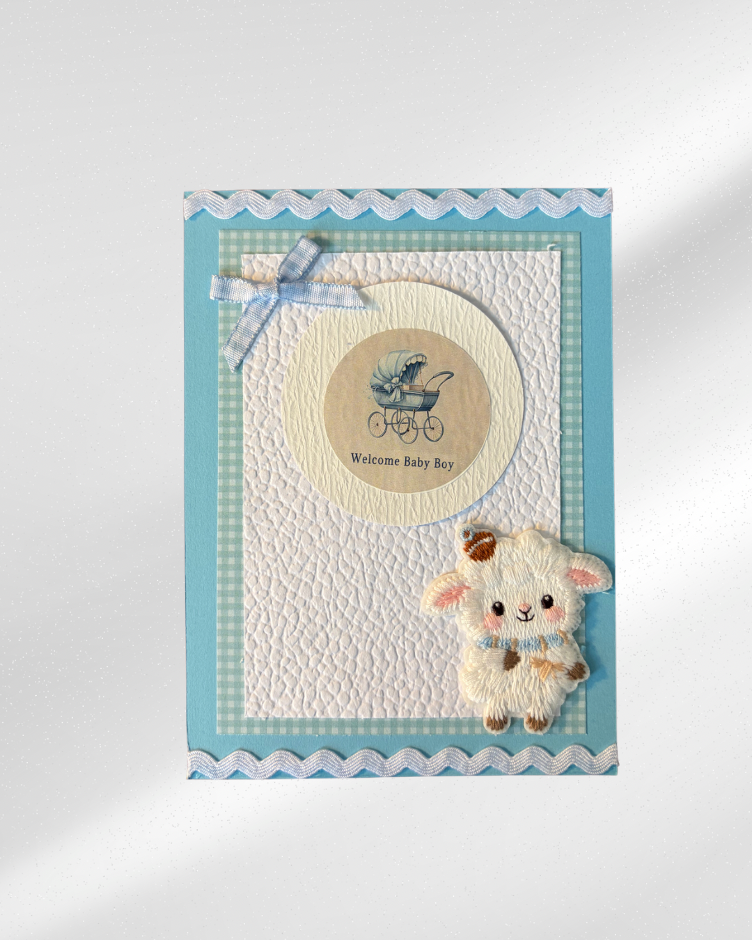 Vintage Baby Boy Greeting Card – Design B by The Vintage Card Boutique
