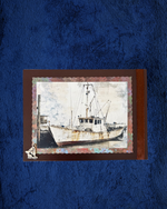 Vintage Rustic Fishing Village Greeting Card – Design C by The Vintage Card Boutique