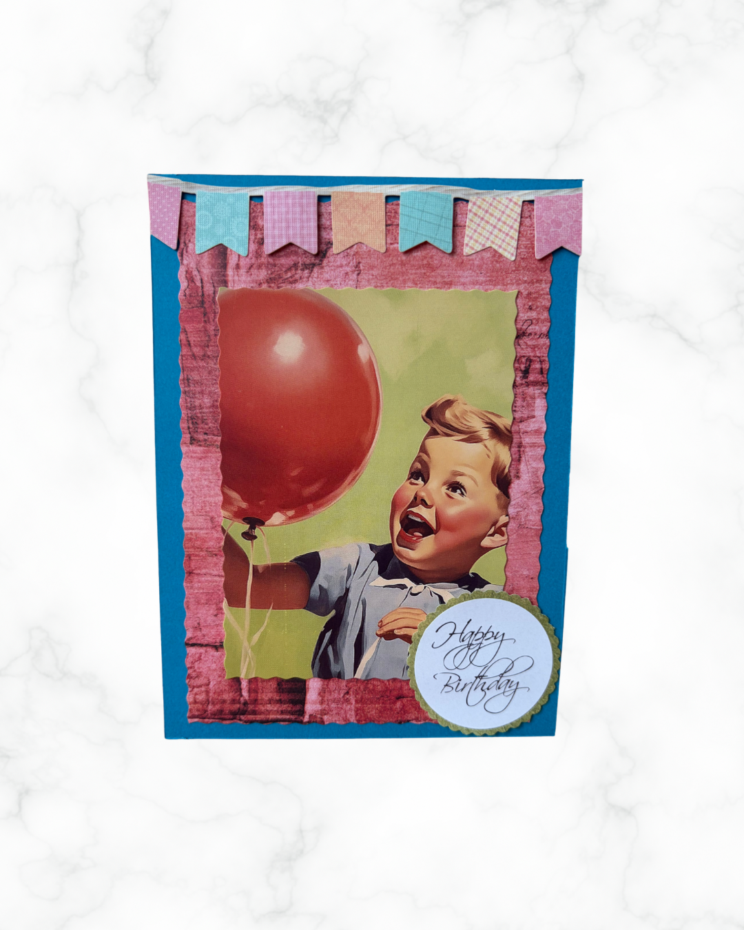 Retro Boy’s Birthday Greeting Card – Design B by The Vintage Card Boutique