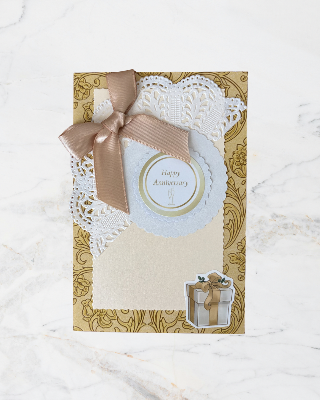 Vintage Anniversary Greeting Card – Design C by The Vintage Card Boutique