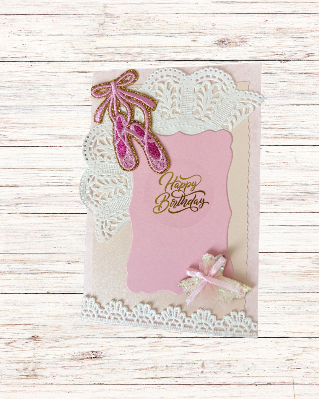 Vintage Ballet Birthday Greeting Card – Design C by The Vintage Card Boutique